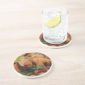 Dessous De Verre En Grès Rebbe Davenen (Côté)