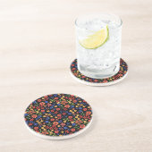 Dessous de verre en grès recto-floral (Côté)