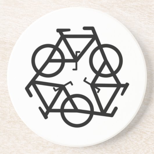 Dessous De Verre En Grès Recycler le Dessous de verre de grès (Devant)