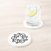 Dessous De Verre En Grès Recycler le Dessous de verre de grès (Côté)