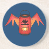 Dessous De Verre En Grès Red Chochin-obake (Fantôme de lanterne en papier) (Devant)