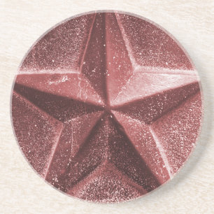 Dessous De Verre En Grès RED/MAROON STAR coaster