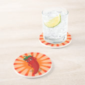 Dessous De Verre En Grès Red Pepper Superstar (Côté)