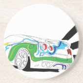 Dessous De Verre En Grès Redlights (Devant)