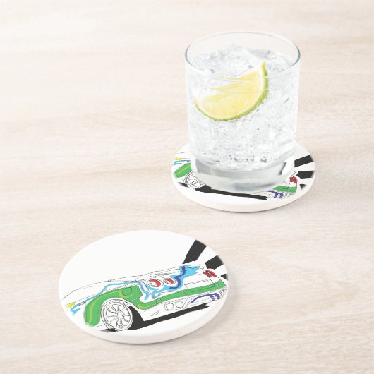 Dessous De Verre En Grès Redlights (Côté)