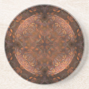 Dessous De Verre En Grès Reflet doré cuivré