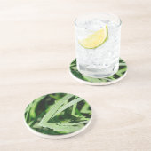 Dessous De Verre En Grès reflets d'herbe (Côté)