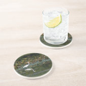 Dessous De Verre En Grès Réflexion de l'aigle blanc (Côté)