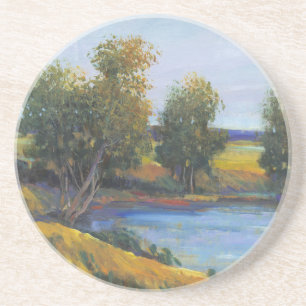 Dessous De Verre En Grès Réflexion de l'arbre II