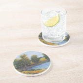 Dessous De Verre En Grès Réflexion de l'arbre II (Côté)