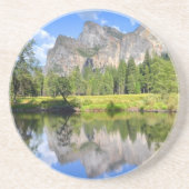 Dessous De Verre En Grès Réflexion de Yosemite (Devant)
