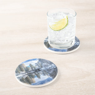Dessous De Verre En Grès Réflexion d'hiver chez Yosemite