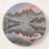 Dessous De Verre En Grès Réflexions de sommets de Kearsarge de soirée (Devant)