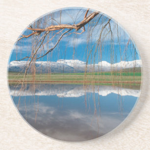 Dessous De Verre En Grès Réflexions hivernales. Ceres, district de Boland