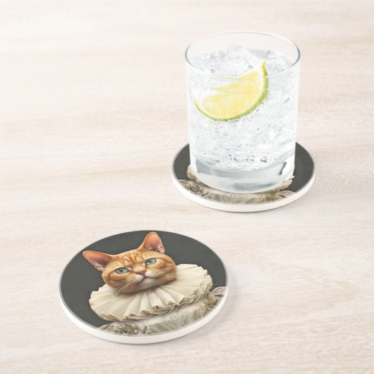 Dessous De Verre En Grès Regal Cat (Côté)