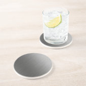 Dessous De Verre En Grès Regard en aluminium balayé en métal (Côté)