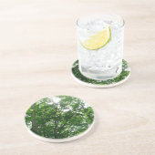 Dessous De Verre En Grès Regard sur les arbres d'été (Côté)