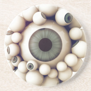 DESSOUS DE VERRE EN GRÈS REGARDEZ DANS MES YEUX