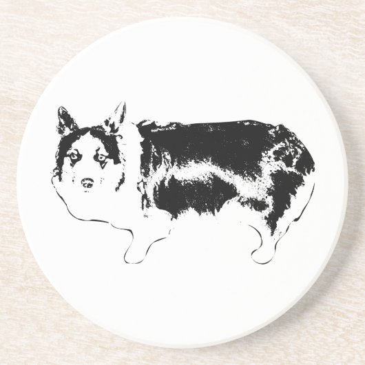 Dessous De Verre En Grès Regardez qui regarde (Devant)