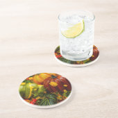 Dessous De Verre En Grès Regroupement Automne (Côté)