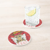 Dessous De Verre En Grès Reindeer Angel C'est la saison d'être Vegan (Côté)