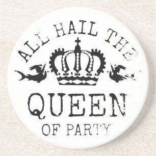 Dessous De Verre En Grès Reine de partie