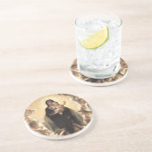 Dessous De Verre En Grès Reine des Anges Regina Angelorum par Bouguereau (Côté)