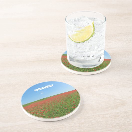 Dessous De Verre En Grès Remember (Côté)