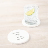 Dessous De Verre En Grès Remerciements (Côté)