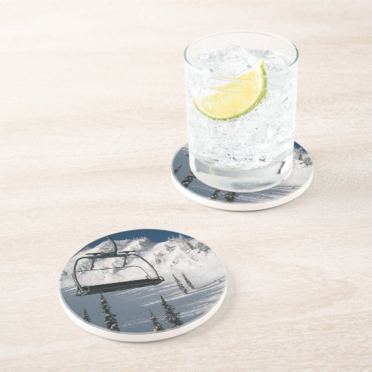 Dessous De Verre En Grès Remonte-pente (Côté)