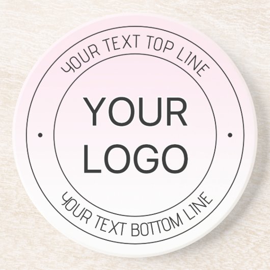 Dessous De Verre En Grès Remplacement de logo facile & Texte modifiable Ros (Devant)