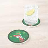 Dessous De Verre En Grès Renard de la Saint Patrick (Côté)