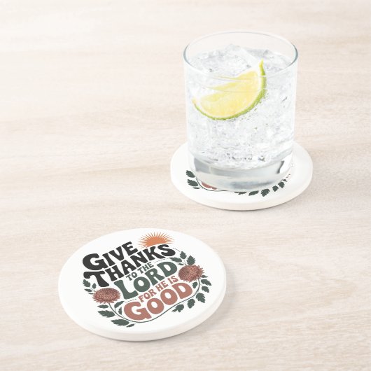 Dessous De Verre En Grès Rendez Grâce - Chrétien (Côté)