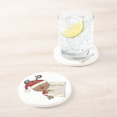 Dessous De Verre En Grès Renne de Rudy vilain ou NIC (Côté)