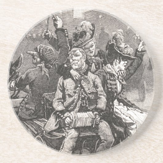 Dessous De Verre En Grès Renvoi du Derby (Devant)