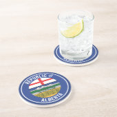 Dessous De Verre En Grès République de l'Alberta WEXIT (Côté)