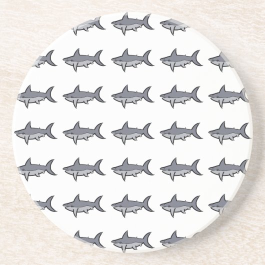 Dessous De Verre En Grès Requins (Devant)