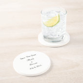 Dessous De Verre En Grès Réservez la date (Côté)