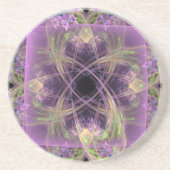 Dessous De Verre En Grès Ressort pourpre (Devant)