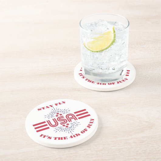 Dessous De Verre En Grès Reste fly c'est le 4 juillet (Côté)