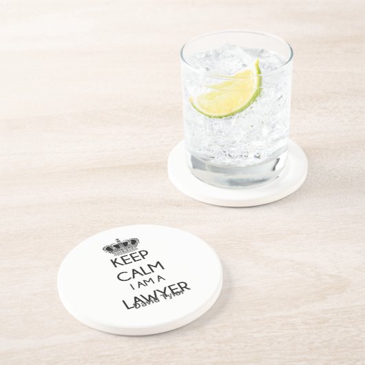 Dessous De Verre En Grès Restez calme, je suis avocat (Côté)
