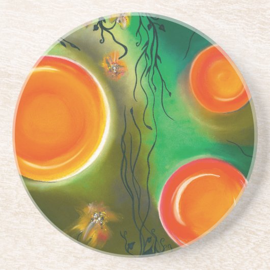 Dessous De Verre En Grès Retour des vraies couleurs (Devant)