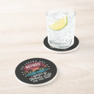 Dessous De Verre En Grès Retraité J'ai Travaillé Toute Ma Vie Pour Cela