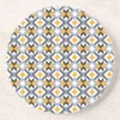 Dessous De Verre En Grès Retro Angles Abstract Geometric Pattern (Devant)