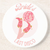 Dessous De Verre En Grès Rétro Années 70 Mariée Dernière Disco Enterrement (Devant)