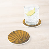 Dessous De Verre En Grès Rétro arrière - plan de motif (Côté)