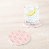 Dessous De Verre En Grès Rétro damassé florale (Côté)