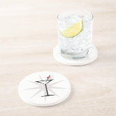 Dessous De Verre En Grès Retro Martini (Côté)