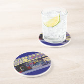 Dessous De Verre En Grès Rétro métro (Côté)