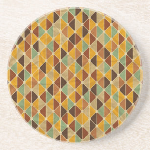 Dessous De Verre En Grès Rétro motif géométrique 3
